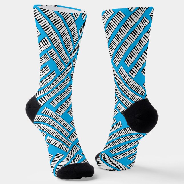Piano Keys Socken (Gewinkelt)