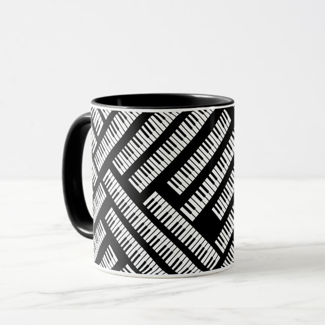 Piano Keys Tasse (Vorderseite Links)