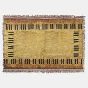 Piano Keys Throw Blanket Decke