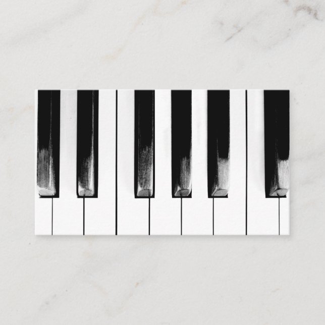 Piano Keys Visitenkarte (Vorderseite)