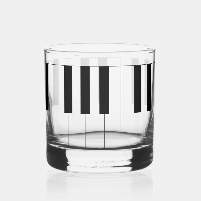 Piano Keys Whiskyglas (Vorderseite)