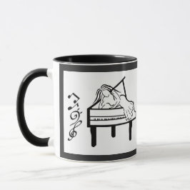 Piano Lady Tasse