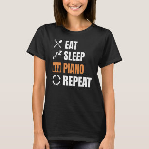 Piano Lover - Sleep Piano wiederholen T-Shirt