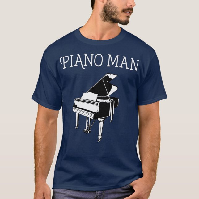 Piano Man Piano Spieler Klassische Musik T-Shirt (Vorderseite)