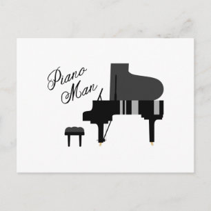 Piano Man Postkarte
