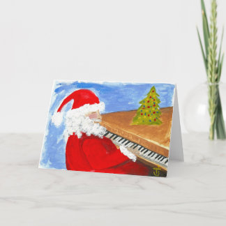 Piano Man (Santa) Feiertagskarte
