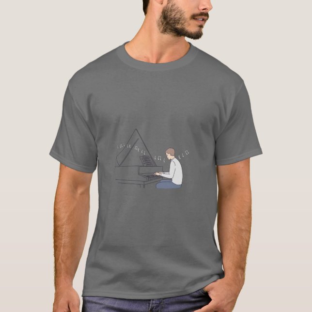 Piano Man T-Shirt (Vorderseite)
