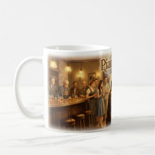 Piano Man Tavern-Geschichten Nostalgie-Musik-Tasse Kaffeetasse