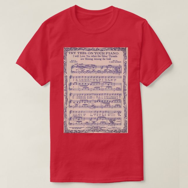 PIANO MUSIC 4 T-Shirt (Design vorne)
