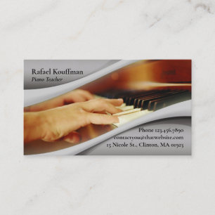 Piano Music Business Card Visitenkarte