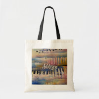 Piano Music Personalisiert Tote Bag