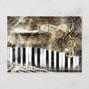 Piano Music Postkarte