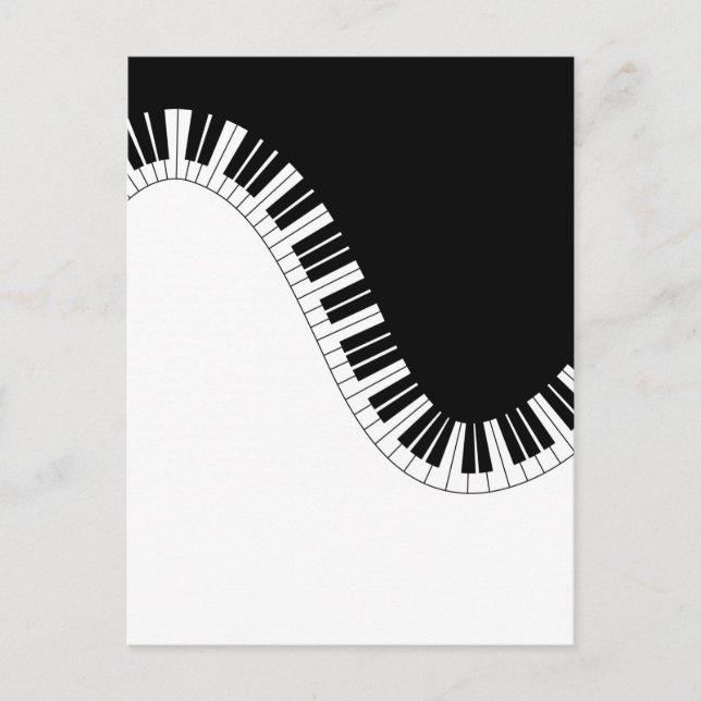 PIANO MUSIC POSTKARTE (Vorderseite)