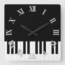 PIANO MUSIC QUADRATISCHE WANDUHR