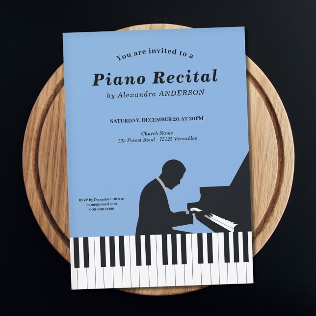Piano Music Recital Invitation Einladung (Piano Music Recital Invitation)