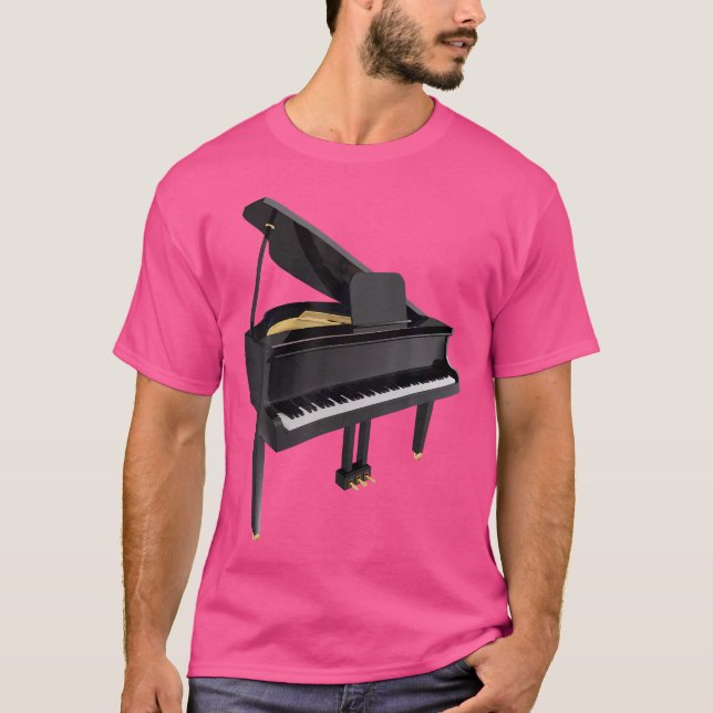 Piano Music T Shirt For Men Women Boys Girls Tees  (Vorderseite)