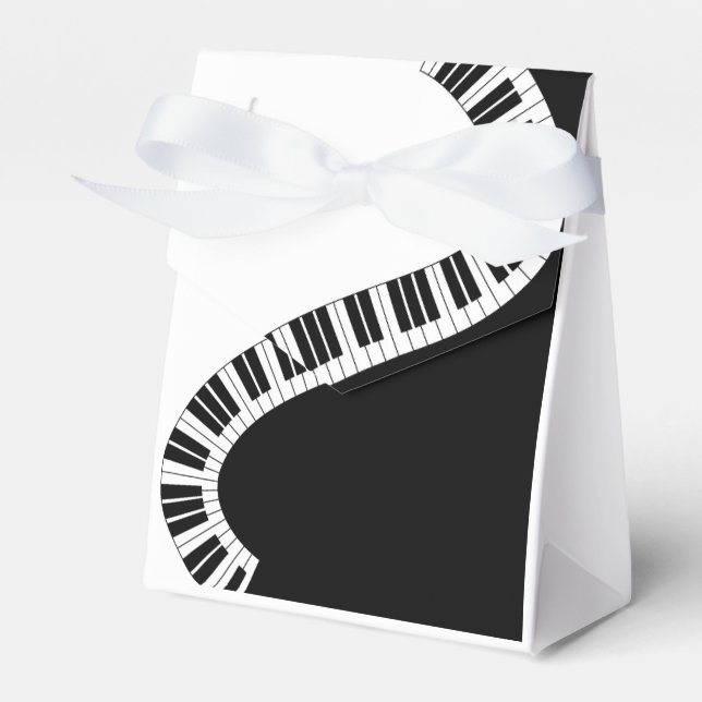 Piano Musical Favor Box II Geschenkschachtel (Vorderseite)