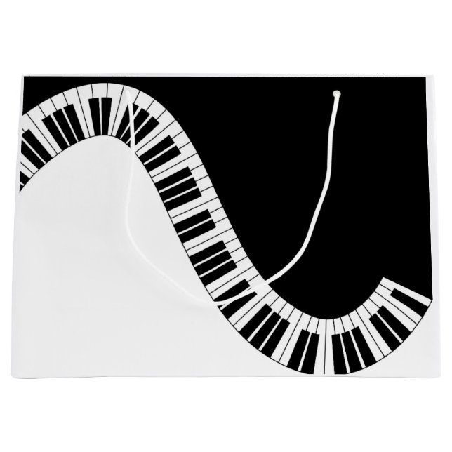 Piano Musical Geschenktasche Große Geschenktüte (Vorderseite)