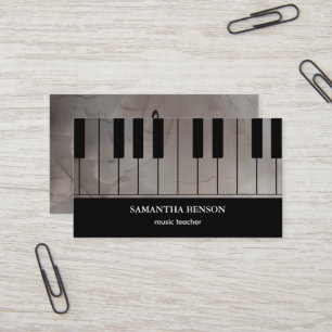 Piano Musician Visitenkarte mit Musiknote