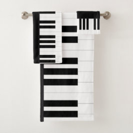 PIANO-MUSIK BADHANDTUCH SET