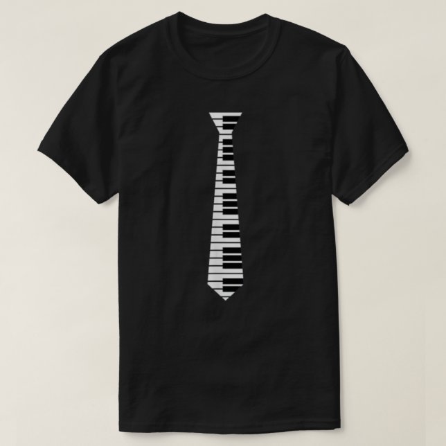 Piano Neck Tie T-Shirt (Design vorne)