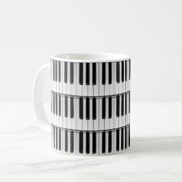 Piano pattern kaffeetasse