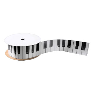 Piano pattern satinband