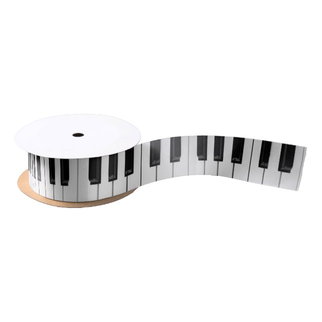 Piano pattern satinband (Spule)