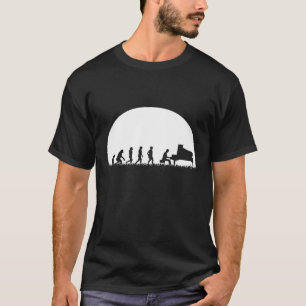 Piano Pianist Evolution Klassische Musik Piano Orc T-Shirt