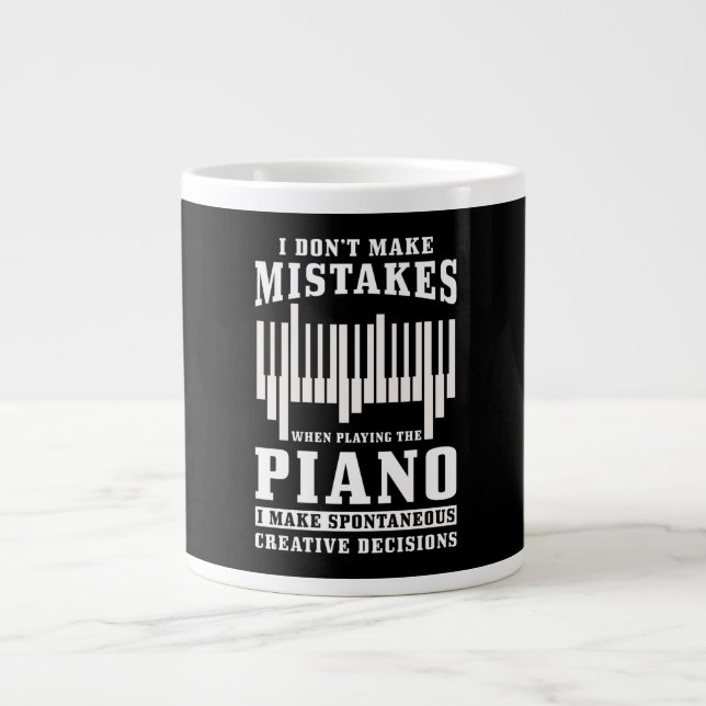 Piano Pianist Gift Jumbo-Tasse (Vorderseite)