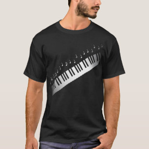 Piano Pianist Keyboard-Musiknoten T-Shirt