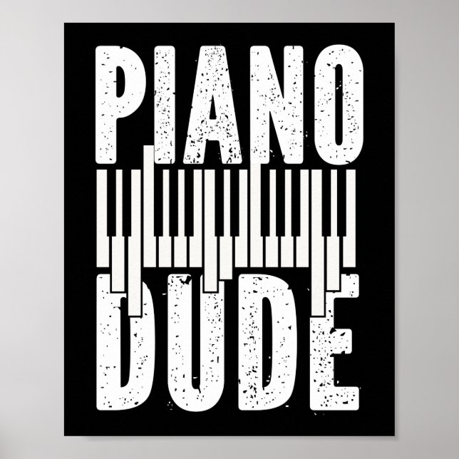 Piano Pianist Piano Typ Poster (Vorne)