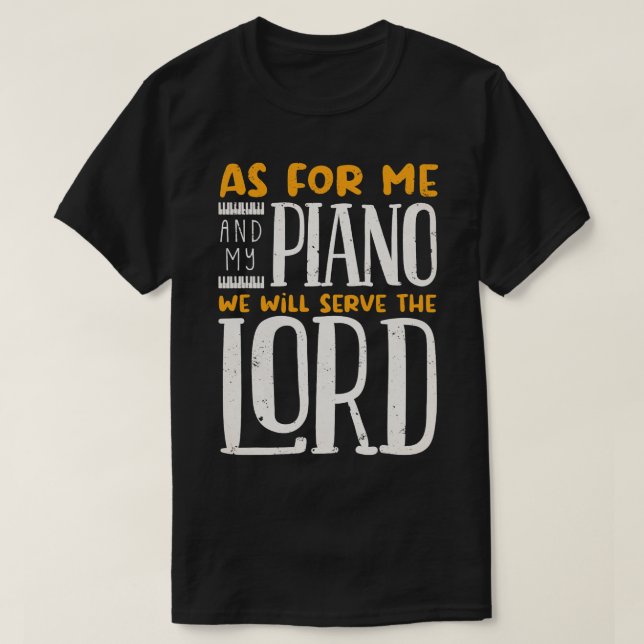 Piano Piano Player Musical Piano Musikinstrument T-Shirt (Design vorne)
