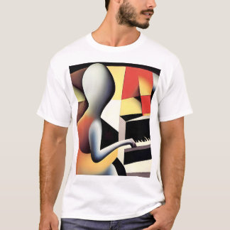 Piano Player - Art von Airbrush T-Shirt