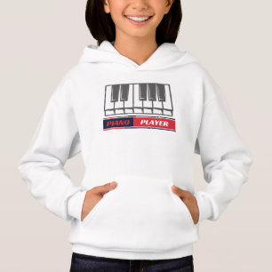 Piano Player Keyboard Piano Keys Hoodie
