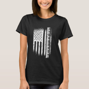 Piano Player Keyboard Player Instrument US T-Shirt