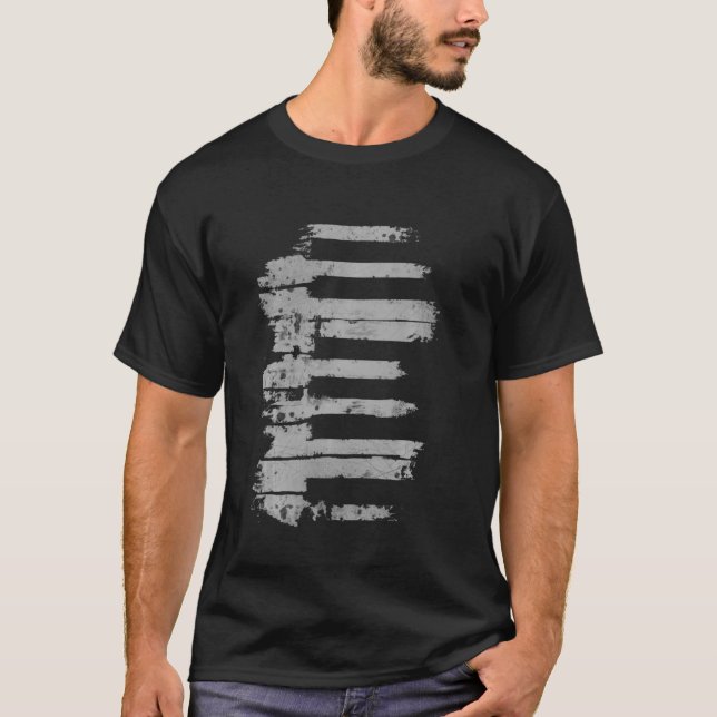 Piano Player Keys Player Keyboarder T-Shirt (Vorderseite)