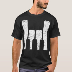 Piano-Player-Lehrer spendet die Keyboard-Steine T-Shirt