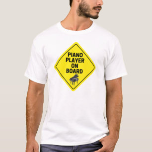 Piano Player on board Funny Grand Piano Pianist T T-Shirt