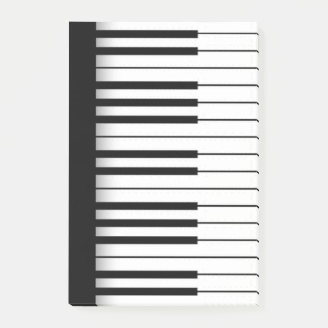 Piano Post-it Klebezettel (Vorderseite)