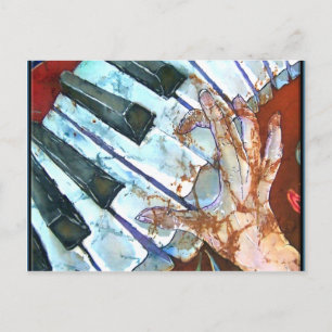 PIANO POSTCARD POSTKARTE