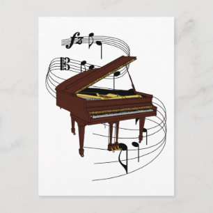 Piano Postkarte