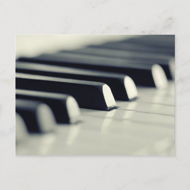 Piano Postkarte (Vorderseite)