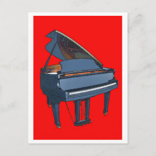 Piano Postkarte