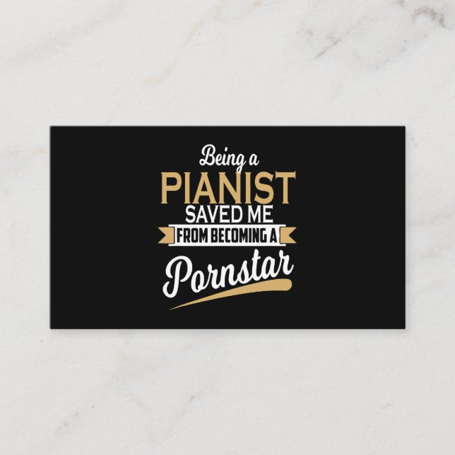 Piano Rettete mich Visitenkarte (Vorderseite)