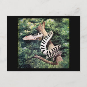 Piano Snake Postkarte