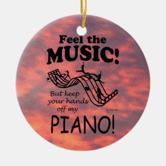 Piano spürt die Musik Keramik Ornament