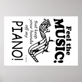 Piano spürt die Musik Poster
