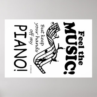 Piano spürt die Musik Poster