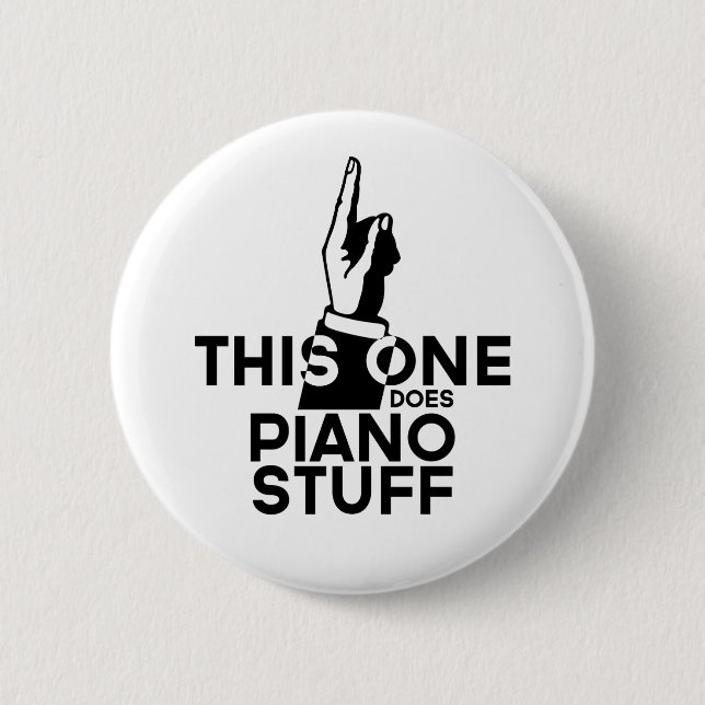 Piano Stuff - Funny Piano Music Button (Vorderseite)